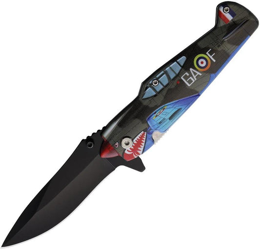 ElitEdge Fighter Plane Linerlock A/O 10-A85GY by ElitEdge