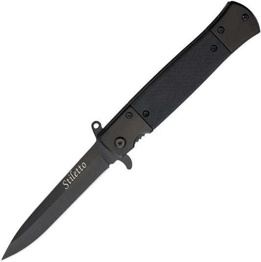 ElitEdge Stiletto Linerlock A/O Black 10-A96BK by ElitEdge