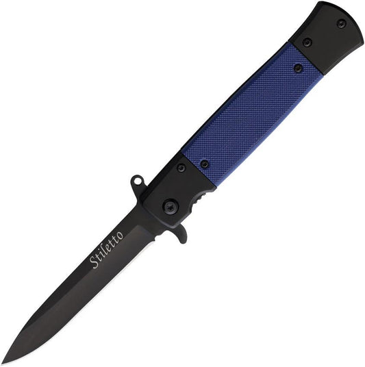ElitEdge Stiletto Linerlock A/O Blue 10-A96BL by ElitEdge