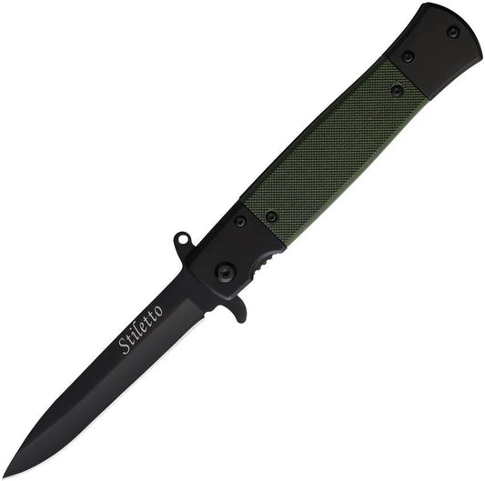 ElitEdge Stiletto Linerlock A/O Green 10-A96GN by ElitEdge