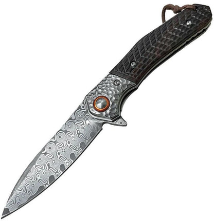 ElitEdge Linerlock Damascus 10-B004WD by ElitEdge
