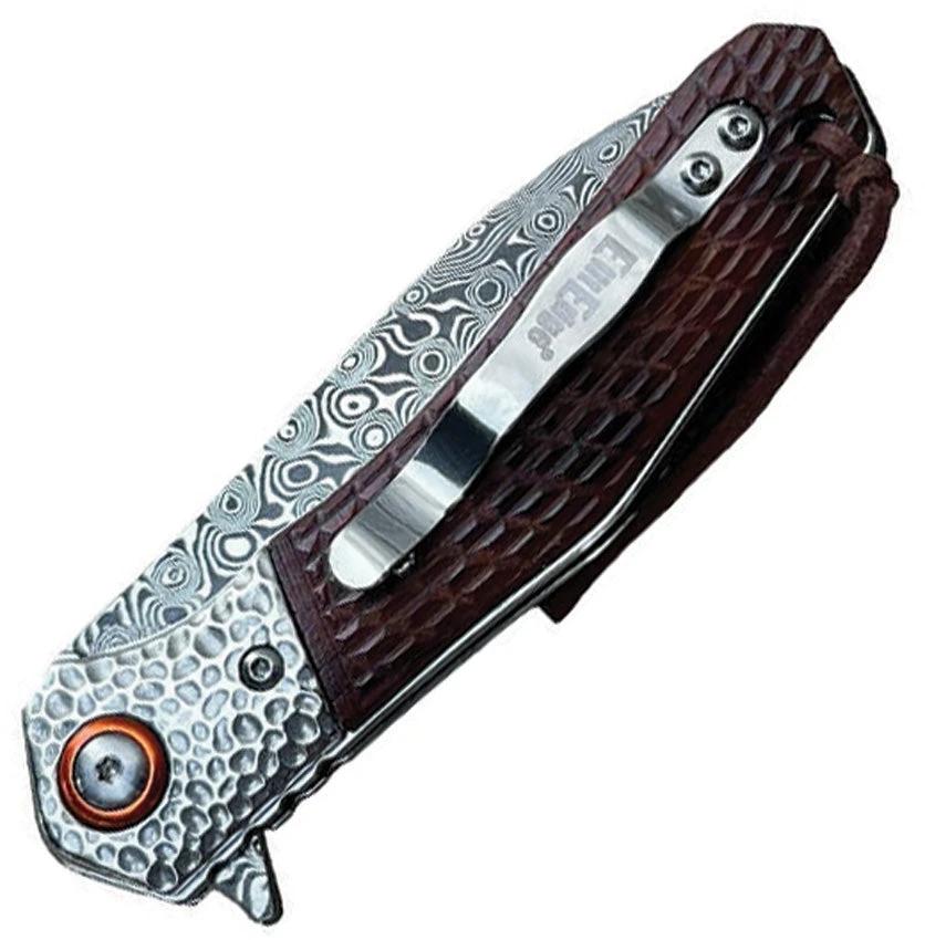 ElitEdge Linerlock Damascus 10-B004WD by ElitEdge