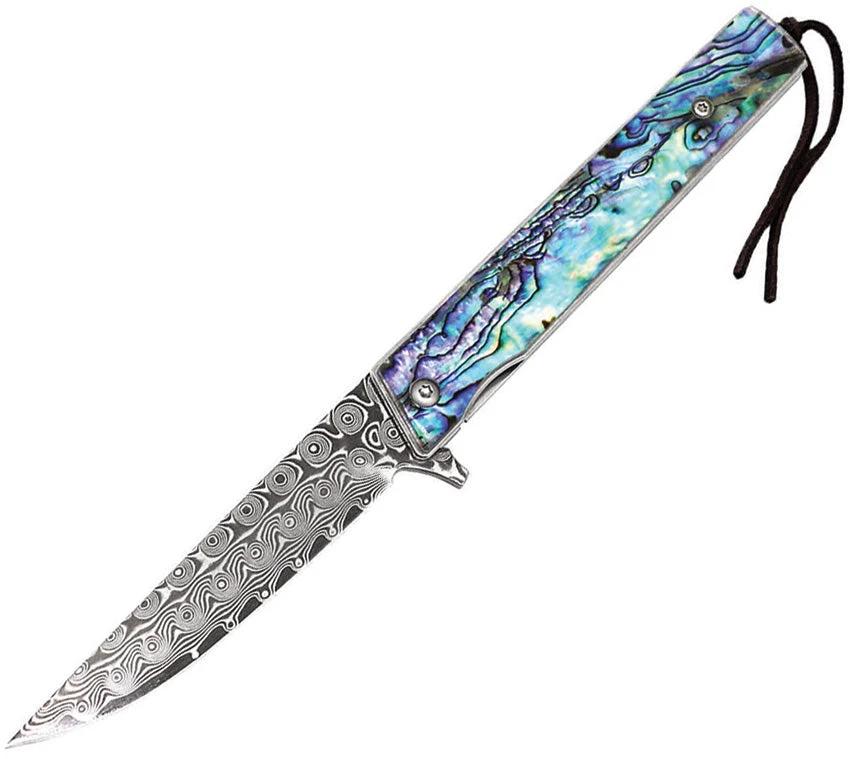 ElitEdge Linerlock Damascus 10-B006AB by ElitEdge