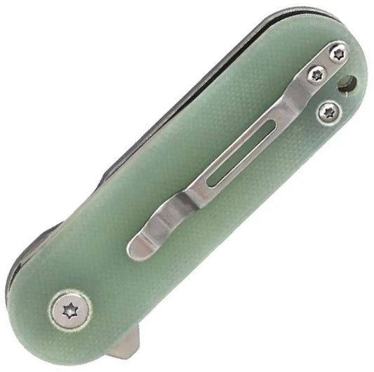 ElitEdge Small Linerlock Jade 10-B011JD - Compact EDC Knife With Jade G10 Handle And Satin Drop Point Blade by ElitEdge