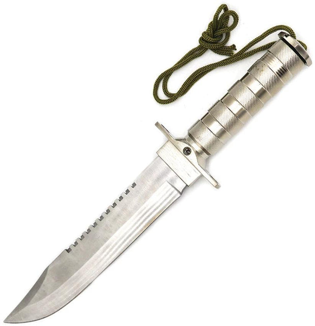 ElitEdge Survival Fixed Blade Silver 20-5698SL by ElitEdge