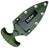 ElitEdge Push Dagger Green 20-641GNCS - 5.5 Inch Full Tang Dagger With Black 440 Stainless Blade And Green ABS Handle by ElitEdge