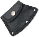 ElitEdge Fixed Blade Cleaver Black 20-664SB - Satin Stainless Blade, Full Tang, Finger Ring by ElitEdge