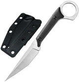 ElitEdge Fixed Blade Satin 20-691SL - Full Tang With Finger Ring 7.5in Overall 3.25in Satin 440 Stainless Blade by ElitEdge
