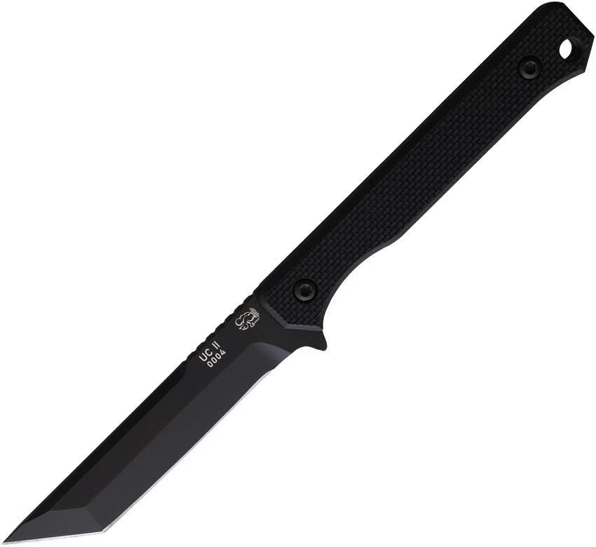 Eickhorn Solingen UC2 Fixed Blade Knife Full Tang For Tactical Outdoors Enthusiasts With Black Tanto Blade And G10 Handle by Eickhorn Solingen