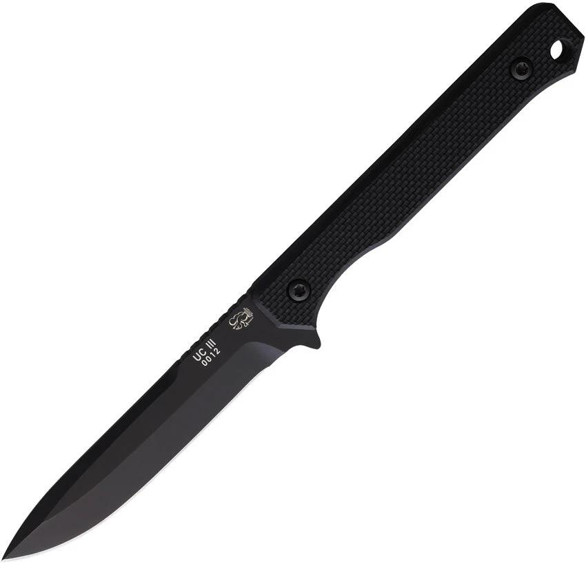 Eickhorn Solingen UC3 Black Fixed Blade Knife With Spear Point And Full Tang G10 Handle For Tactical Enthusiasts by Eickhorn Solingen