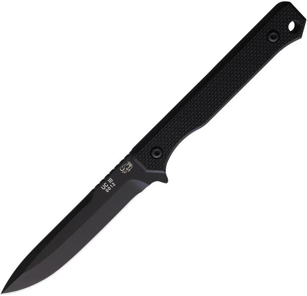 Eickhorn Solingen UC3 Black Fixed Blade Knife With Spear Point And Full Tang G10 Handle For Tactical Enthusiasts by Eickhorn Solingen