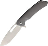 EKA Classic 8 Framelock Knife With Satin 12C27 Blade And Gray Titanium Finish Handle For EDC Enthusiasts by EKA