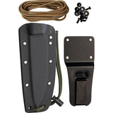 EKA RTG-1 Fixed Blade Knife For Outdoor Survivalists 10.5in Overall One-Piece 1095HC Black With Lanyard Hole by EKA