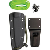 EKA RTG-1 Fixed Blade Knife Full Tang One-Piece 1095HC Black With Kydex Sheath For Outdoor Survivalists by EKA