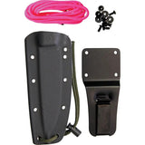 EKA RTG1 Fixed Blade Knife One Piece 1095HC Steel Pink Paracord Handle For Outdoor Enthusiasts With Kydex Sheath by EKA