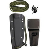 EKA RTG 1 Fixed Blade Knife Outdoor Survivalists OD Green 1095HC One Piece Construction With Paracord Sheath by EKA