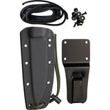EKA RTG 1 Fixed Blade Knife With 1095HC Gray Blade One Piece Construction Kydex Sheath For Outdoor Enthusiasts by EKA