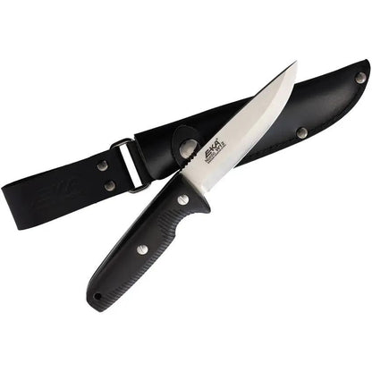 EKA Nordic W12 Wood Knife 9 Inch Drop Point 12C27 Steel Bubinga Handle For Outdoor Enthusiasts by EKA