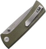 EIKONIC RCK9 Linerlock Knife - Green Canvas Micarta Handle With D2 Tool Steel Blade by EIKONIC