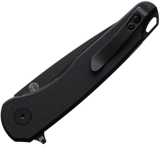 EIKONIC Dromas Linerlock - D2 Tool Steel Blade With Black PVD Coating And G10 Handle by EIKONIC