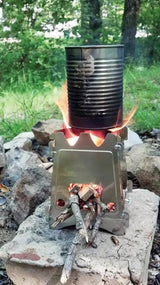 EmberLit Original Stove With Cross Bars Stainless Steel Durable Lightweight No Fuel Required by EmberLit