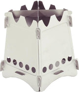 EmberLit Ultra Light Titanium Stove - Ultralight Packable No Fuel Required Sturdy For Any Pot by EmberLit