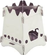 EmberLit Ultra Light Titanium Stove - Ultralight Packable No Fuel Required Sturdy For Any Pot by EmberLit