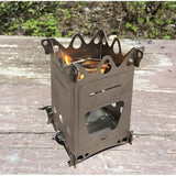 EmberLit FireAnt Camping Stove - Stainless Steel Construction, Supports Dutch Oven, Ultralight 6.5 Oz, Multi Fuel by EmberLit