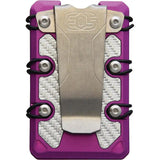 EOS 3.0 Lite Wallet Purple - RFID Blocking Aluminum Wallet With Titanium Deep Carry Money Clip And Bottle Opener by EOS