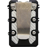 EOS 3.0 Lite Wallet Black - RFID Blocking Aluminum Construction With Titanium Deep Carry Money Clip by EOS