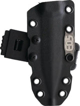 EOS Mini Thresher - Compact Fixed Blade With CPM-3V Carbon Steel Blade Black Aluminum Handle And Kydex Belt Sheath by EOS