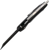 EOS Mini Nautilus Framelock - Black Satin CPM S90V Blade With Titanium Handle And Pocket Clip by EOS
