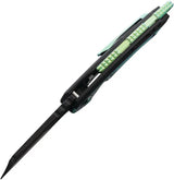 EOS Mini Nautilus Framelock - CPM S60V Blade, Black And Green Titanium Handle, 5 Inch Closed by EOS