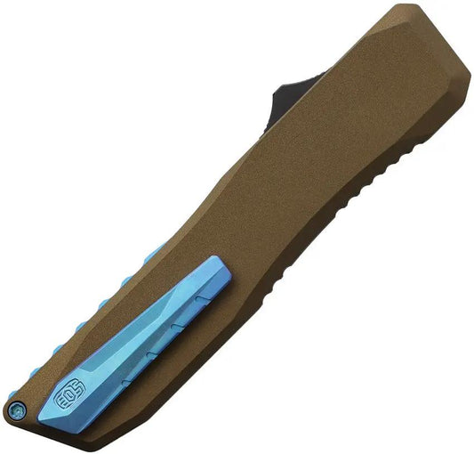 EOS Auto Harpoon Venti Bronze Dagger - Automatic Opening With MagnaCut Blade Bronze Aluminum Handle by EOS