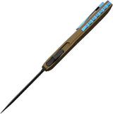 EOS Auto Harpoon Venti Bronze Dagger - Automatic Opening With MagnaCut Blade Bronze Aluminum Handle by EOS
