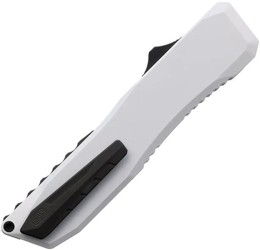 EOS Auto Harpoon OTF - Automatic Opening Knife With White Aluminum Handle And CPM-20CV Blade by EOS