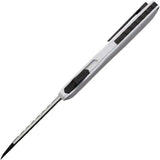 EOS Auto Harpoon OTF - Automatic Opening Knife With White Aluminum Handle And CPM-20CV Blade by EOS