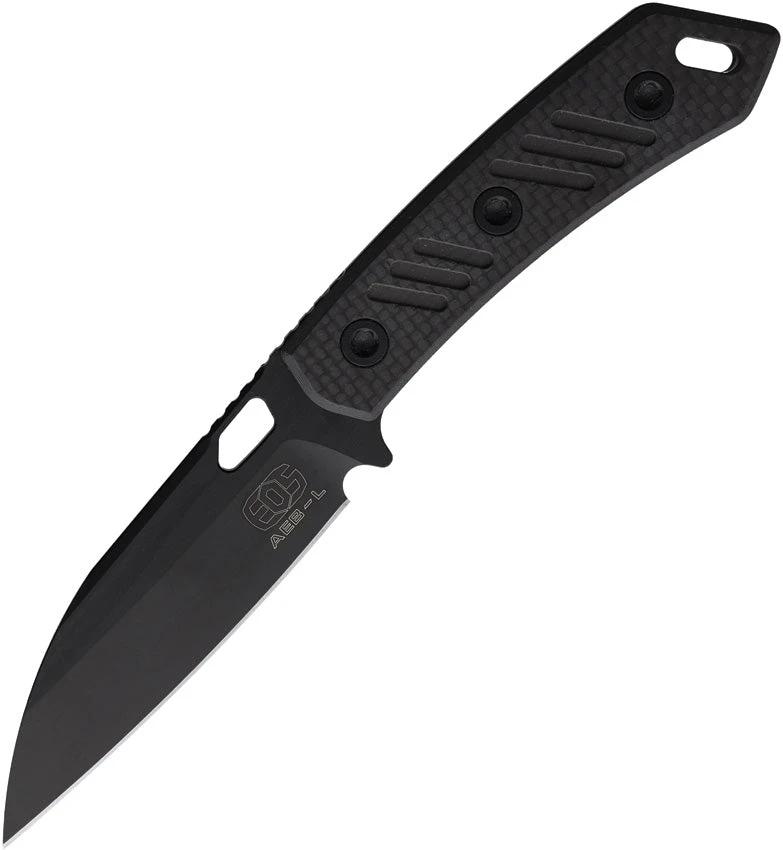 EOS Sandshark Fixed Blade G10/CF EOS145 SANDSHARK BLACK BLACK by EOS