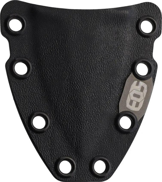 EOS Aztec Push Dagger Black - Black Coated AEB-L Double Edge Blade With G10 Handle And Kydex Sheath by EOS