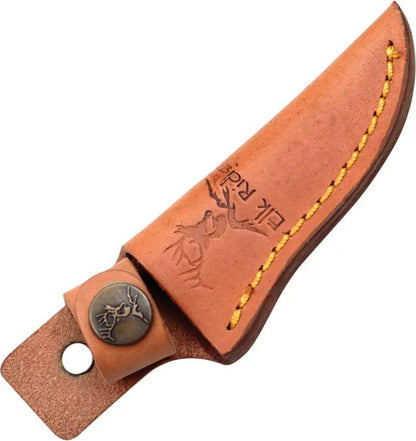 Elk Ridge Upswept Hunter ER-059CA - 7 Inch Overall Knife With Elk Laser Cutout, 440 Stainless, Full Tang by Elk Ridge