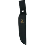 Elk Ridge Sawback Hunter ER082 - 7.5in Satin Finish 3Cr13 Stainless Sawback Blade With Full Tang And Black Wood Handle by Elk Ridge