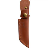 Elk Ridge Fixed Blade Knife ER-200-20BL - Blue Pakkawood Handle, Full Tang, Damascus Pattern Blade by Elk Ridge