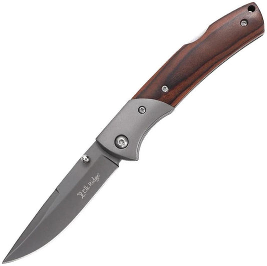 Elk Ridge Lockback Wood ER-2005GY by Elk Ridge
