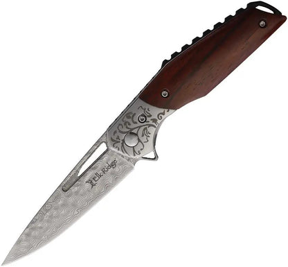 Elk Ridge Linerlock Damascus ER-2008DM by Elk Ridge
