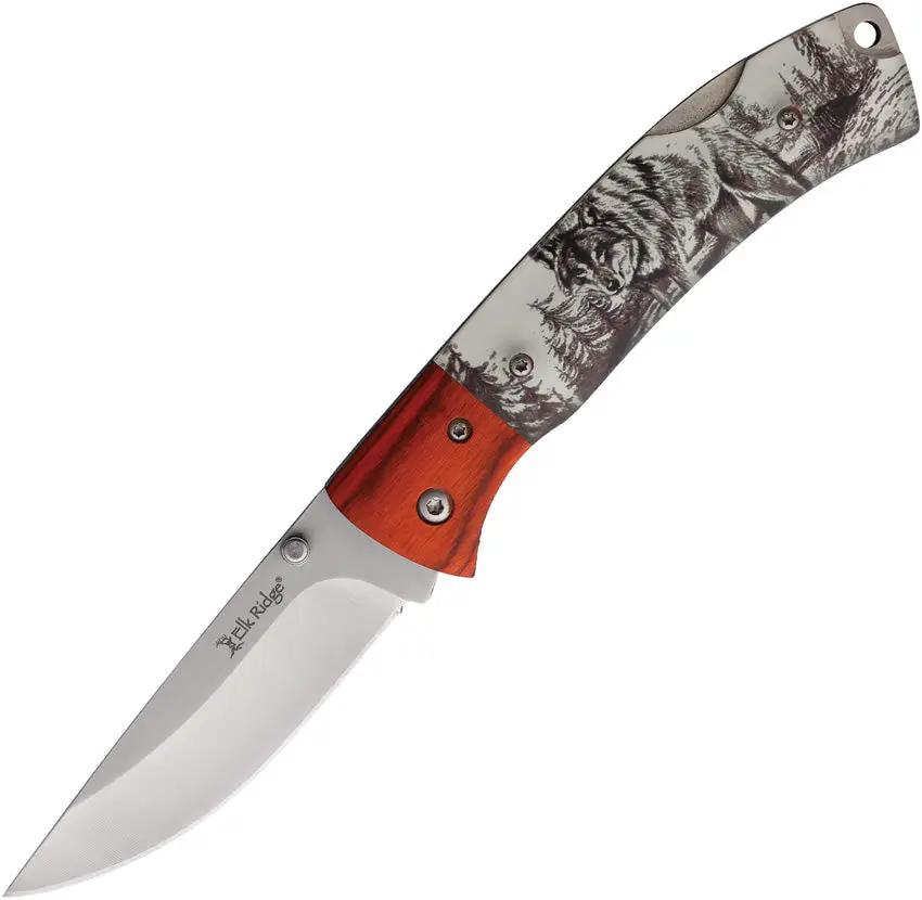 Elk Ridge Lockback Wolf ER-2012WF by Elk Ridge