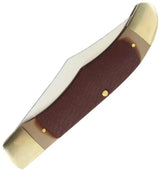 Elk Ridge Trapper Delrin ER-2013 - 5.25 Inch Closed Satin Finish 3Cr13MoV Clip And Skinner Blades by Elk Ridge