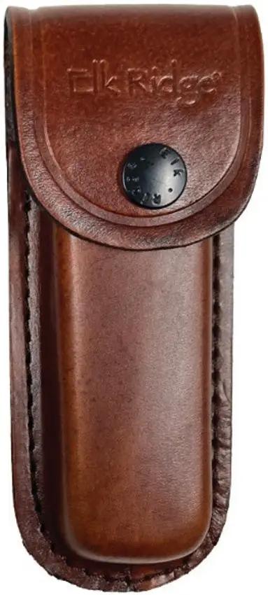 Elk Ridge Trapper Delrin ER-2013 - 5.25 Inch Closed Satin Finish 3Cr13MoV Clip And Skinner Blades by Elk Ridge
