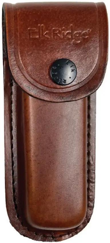 Elk Ridge Lockback Delrin ER 2014 - Durable 3Cr13MoV Satin Blade With Sawcut Delrin Handle by Elk Ridge