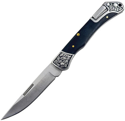 Elk Ridge Lockback Black Wood ER-2027BK by Elk Ridge