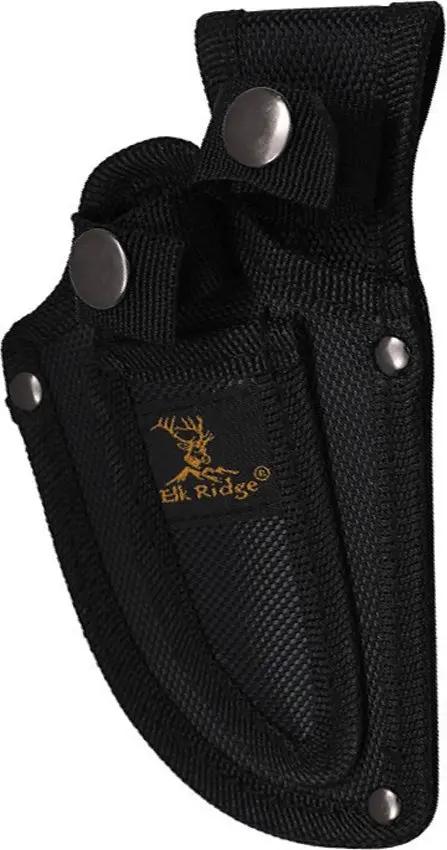 Elk Ridge Hunting Set 2 Piece Brown ER 300BN Caping Knife and Guthook Knife With Full Tang Wood Handles by Elk Ridge